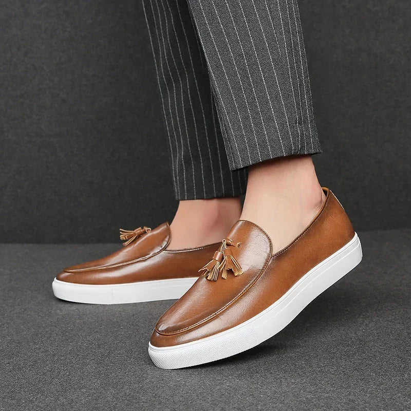 Men's Tuscan Elegance Slip-Ons – Italian Leather Loafers