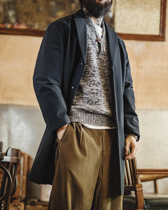 Maden Vintage Mid-Long Men’s Trench Coat