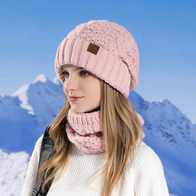 Women’s Winter Knitted Hat & Scarf Set