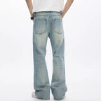 Light Blue Flared Denim Jeans | KSTUN-HighTouch