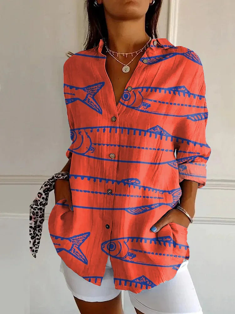 Harper | Elegant Floral Shirt & Blouse