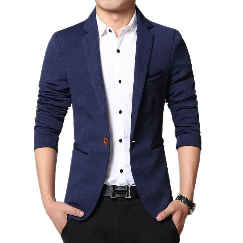 Men’s Slim-Fit Blazer – Wedding & Formal Jacket-HighTouch