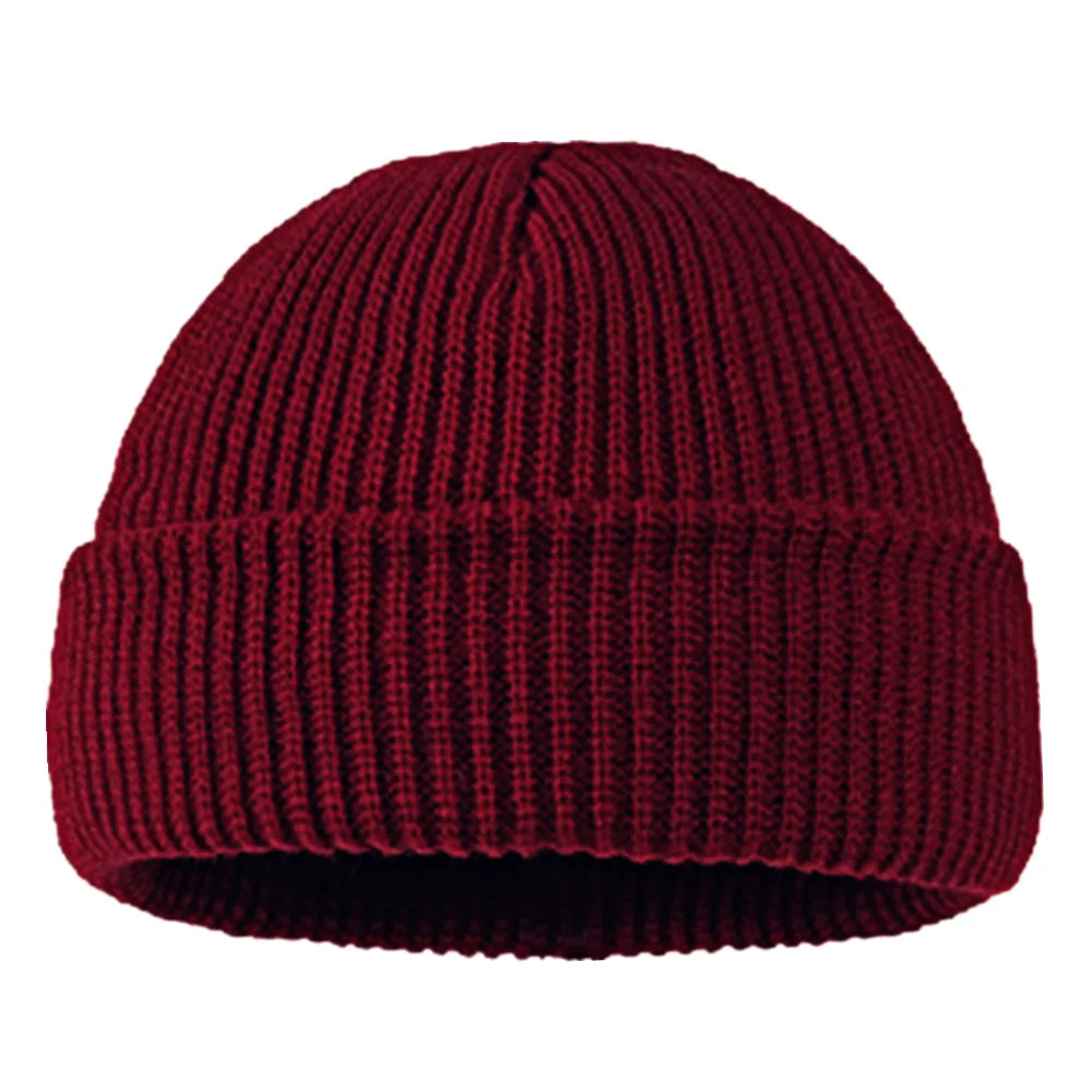 Luxury Winter Knit Beanie – Warm Short Skull Cap (Unisex)