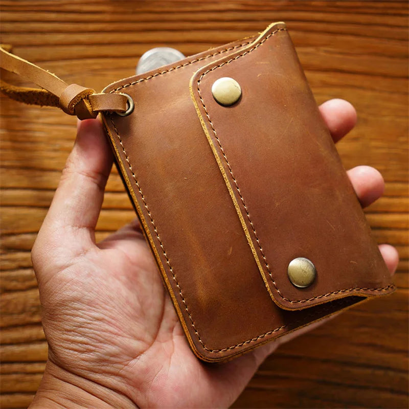 Vintage Cowhide Leather Wallet