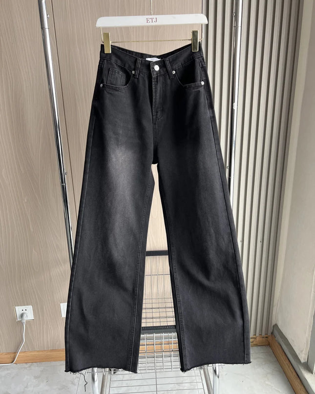 Wide-Leg High-Waist Jeans Women