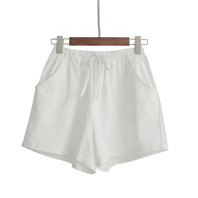 High-Waist Casual Summer Shorts – Lightweight Beach & Running Sweatpants for Women