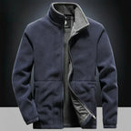 Men’s Thick Fleece Winter Jacket – Double-Pocket Hiking & Ski Outerwear-HighTouch