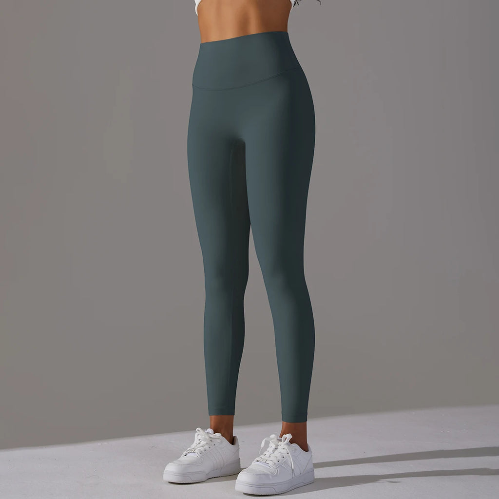 High-Wais Leggings – Buttery-Soft, Sweat-Wicking, with Hidden Pocket-HighTouch