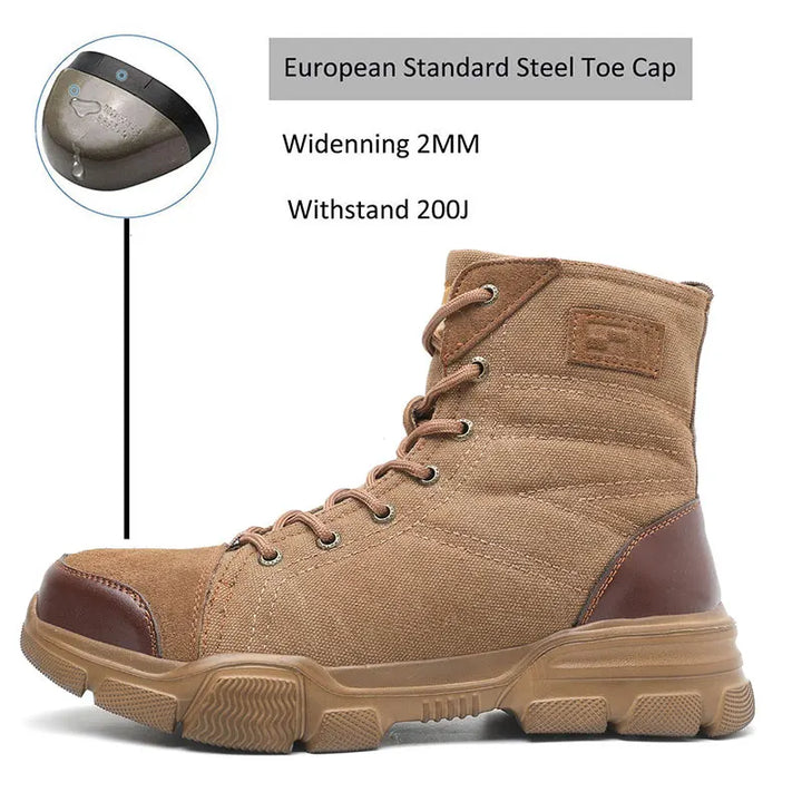 Premium Steel Toe Work Boots-HighTouch