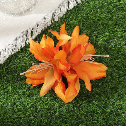 AWAYTR Bohemian Hawaiian Flower Hair Clip – Romantic Side Bash Clip for Women & Girls