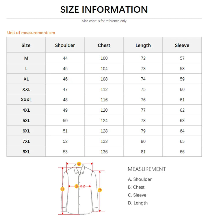 Men’s Big & Tall Business Shirt – Solid Color Long Sleeve (up to 8XL)-HighTouch