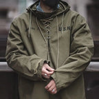 Cargo Drawstring Pullover Hoodie Men’s Jacket-HighTouch