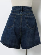 High Waist Denim Shorts Women – S-3XL Wide Leg Summer Fit-HighTouch