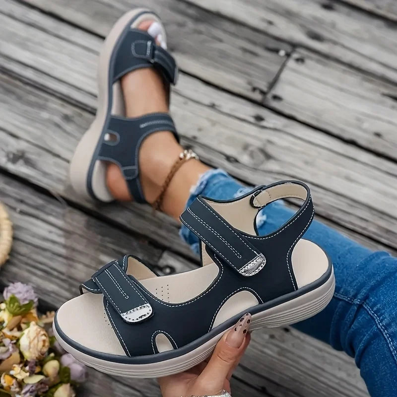 Women’s Lightweight Non‑Slip Wedge Sandals – Plus Size Beach Platform