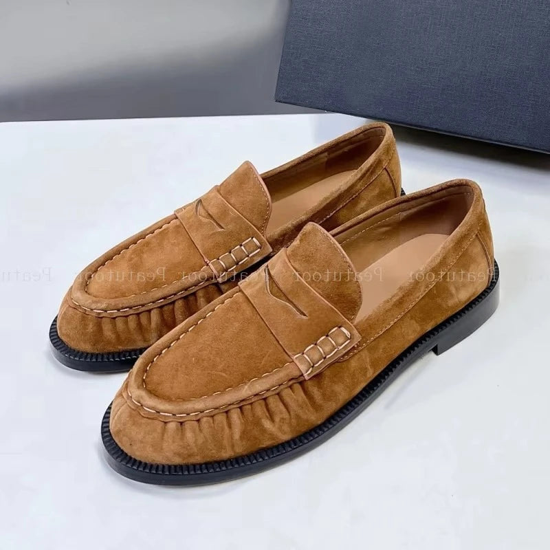 Leather Slip-On Loafers