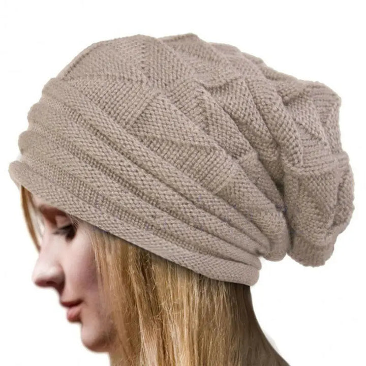 Unisex Oversized Baggy Knitted Beanie-HighTouch