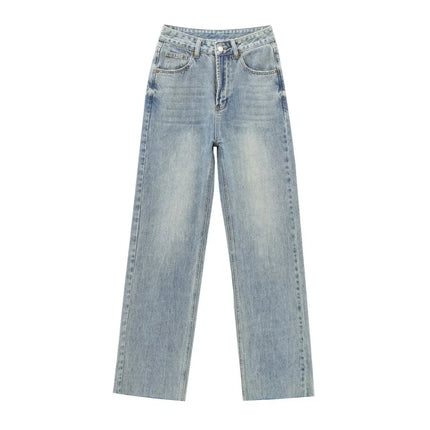 Wide-Leg High-Waist Jeans Women