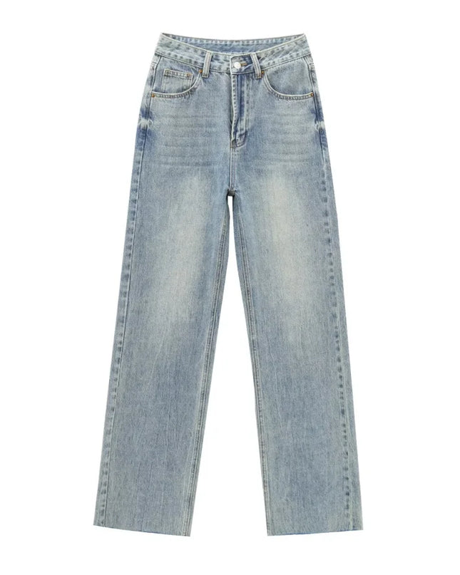 Wide-Leg High-Waist Jeans Women