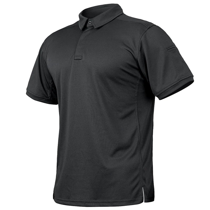 Men’s Short Sleeve Tactical Polo – Lightweight Performance & Outdoor Utility Shirt-HighTouch
