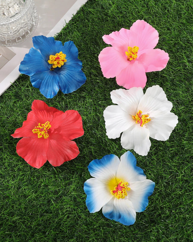 AWAYTR Bohemian Hawaiian Flower Hair Clip – Romantic Side Bash Clip for Women & Girls