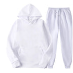 Men’s Solid Color Hoodie & Jogger Tracksuit Set