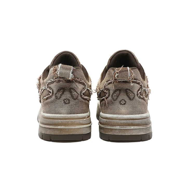 Men’s Personalised Denim Skateboarding Shoes-HighTouch