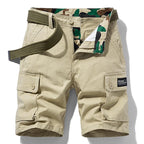 Men’s Cotton Cargo Shorts – Breezy Bermuda Jogger with Utility Pockets-HighTouch
