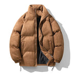 Deerskin Velvet Parka – Thick Fleece-Lined Men’s Winter Jacket-HighTouch