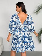 Floral Print Vacation Dress Women's Casual Elegant Maxi Dress for Summer