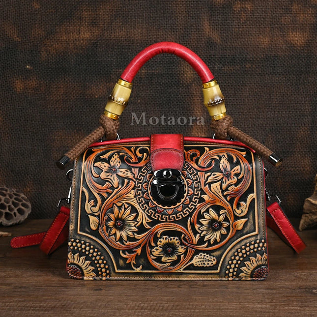 Vintage PU Wide-Strap Bucket Crossbody Bag – Large Capacity Shoulder Satchel for Women