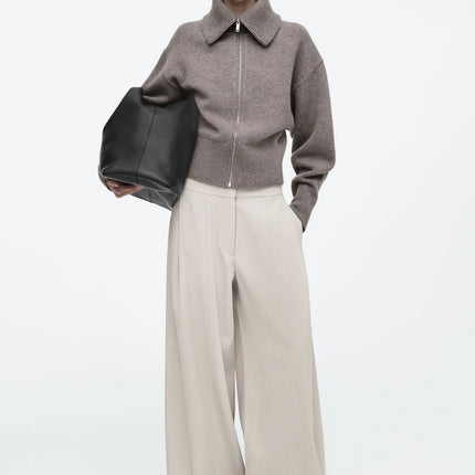 Knit Bomber Jacket Women