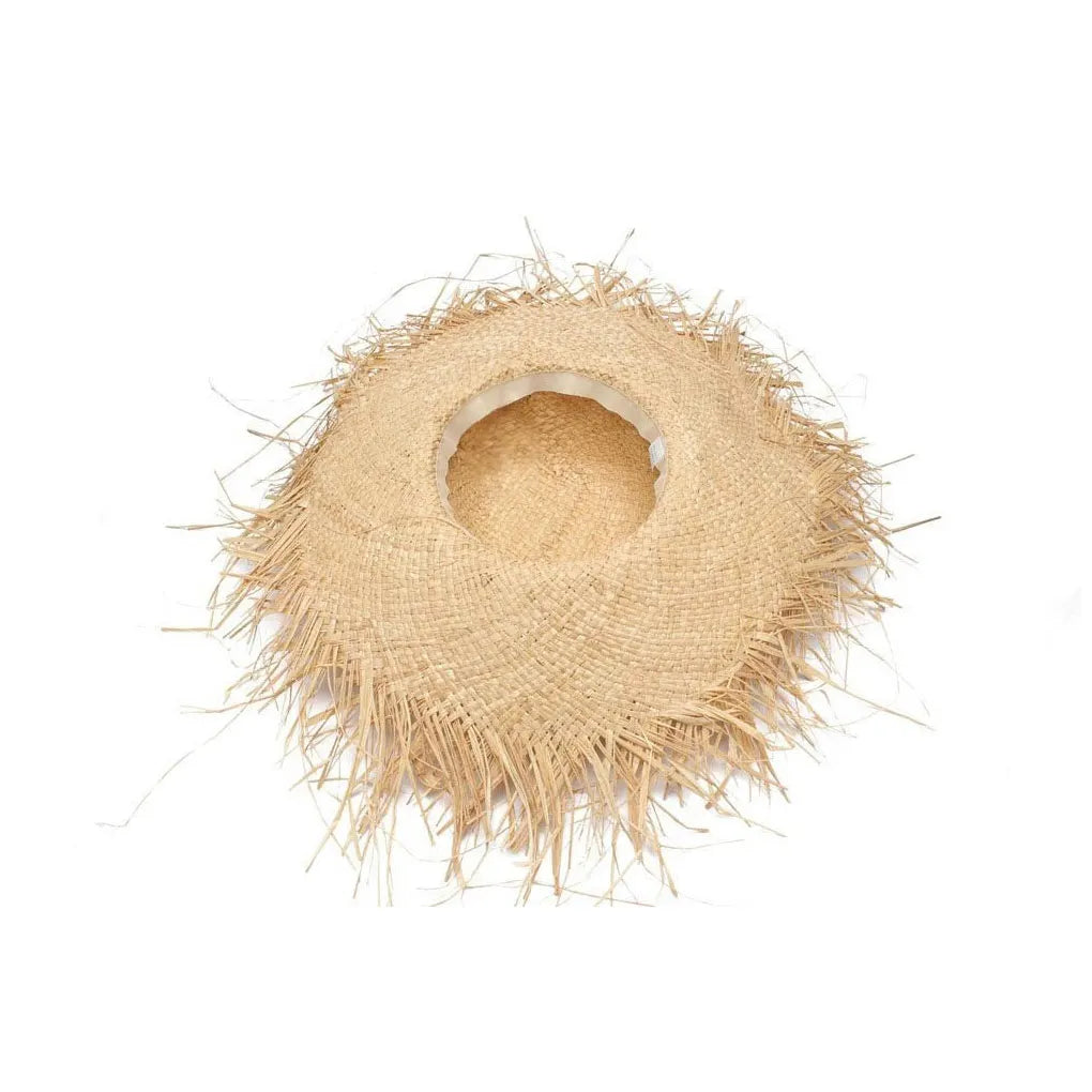 Women’s Wide‑Brim Floppy Straw Beach Hat-HighTouch