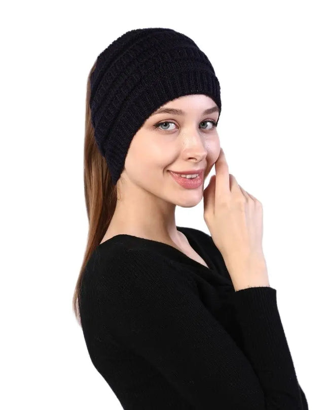 Women’s Ponytail Knitted Beanie