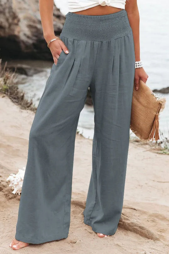 Comfort & Style – Cotton Pull-On Casual Pants for Women
