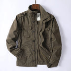 Denim Retro Cargo Jacket for Men-HighTouch