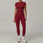 Women High Waist Yoga Set 2 Piece Fitness Gym Wear-HighTouch