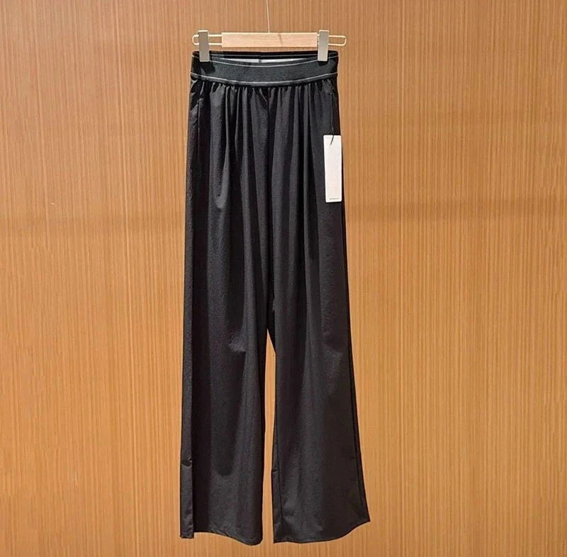 Women’s High-Waist Loose Wide-Leg Quick-Dry Pants