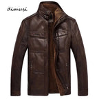 Leather Jacket Men Winter - Thicken Warm Coat-HighTouch