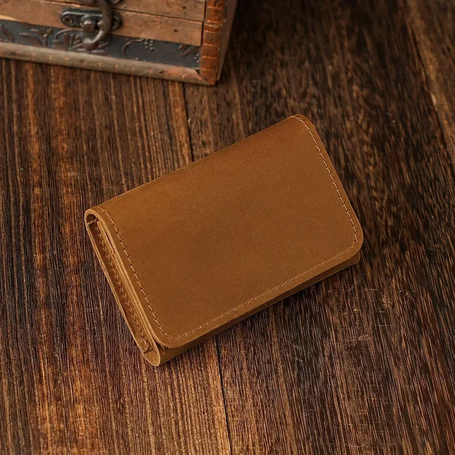 Genuine Leather Coin & Headphone Holder