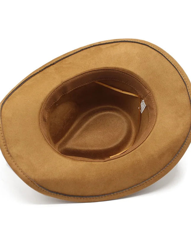 Western Cowboy Hat – Jazz Knight felt hat with bull-shaped décor