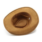 Western Cowboy Hat – Jazz Knight felt hat with bull-shaped décor-HighTouch