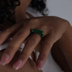 Waterproof Multicolour Enamel Stainless Steel Ring-HighTouch
