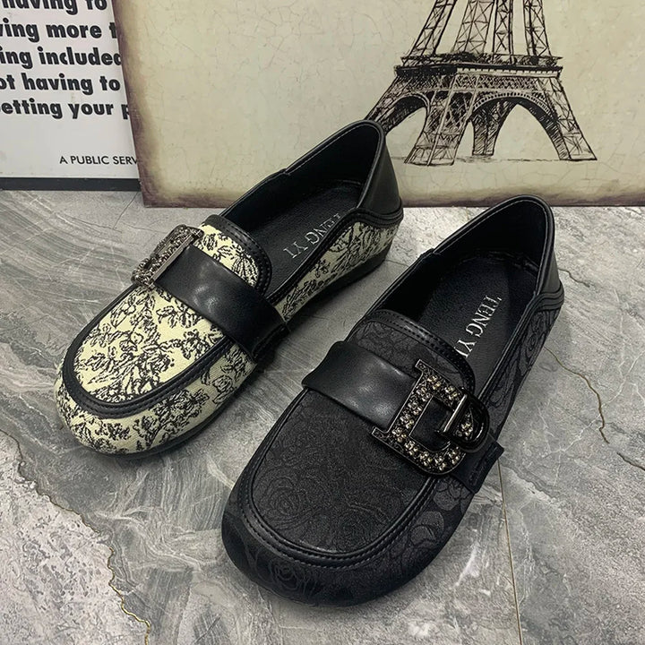 Women’s Retro Mule Loafers-HighTouch