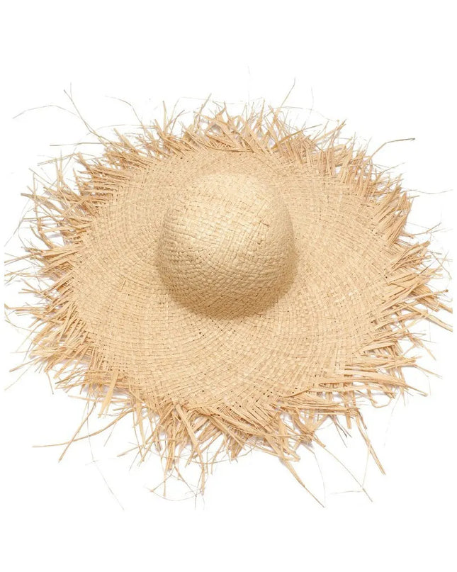 Women’s Wide‑Brim Floppy Straw Beach Hat