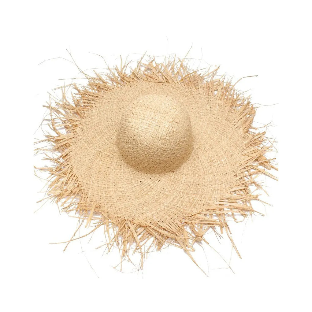 Women’s Wide‑Brim Floppy Straw Beach Hat-HighTouch