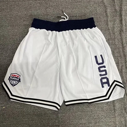 Men’s Quick-Dry Elastic Waist Basketball & Running Shorts with Pockets