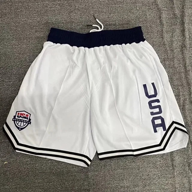 Men’s Quick-Dry Elastic Waist Basketball & Running Shorts with Pockets