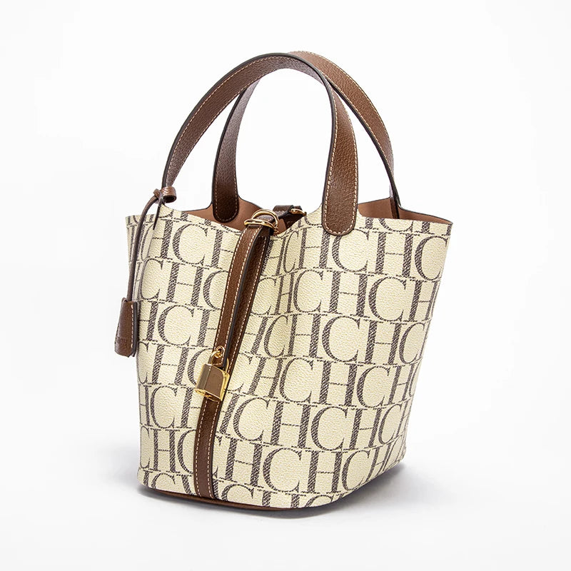 Luxury PVC Jacquard Shoulder Bag Women