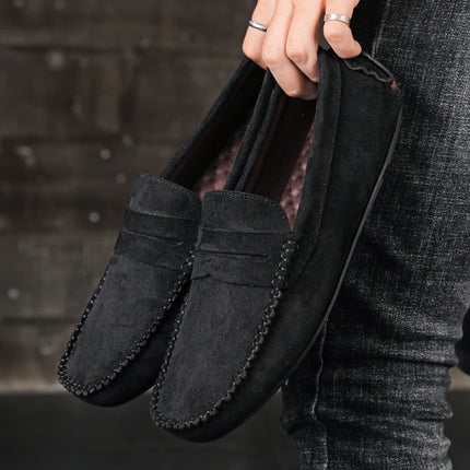 Luxury Suede Slip-On Loafers / Driving Shoes – Men’s Breathable Casual