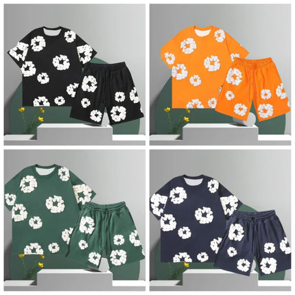 Denim Tears Cotton Flower 3D Printed Shorts Set